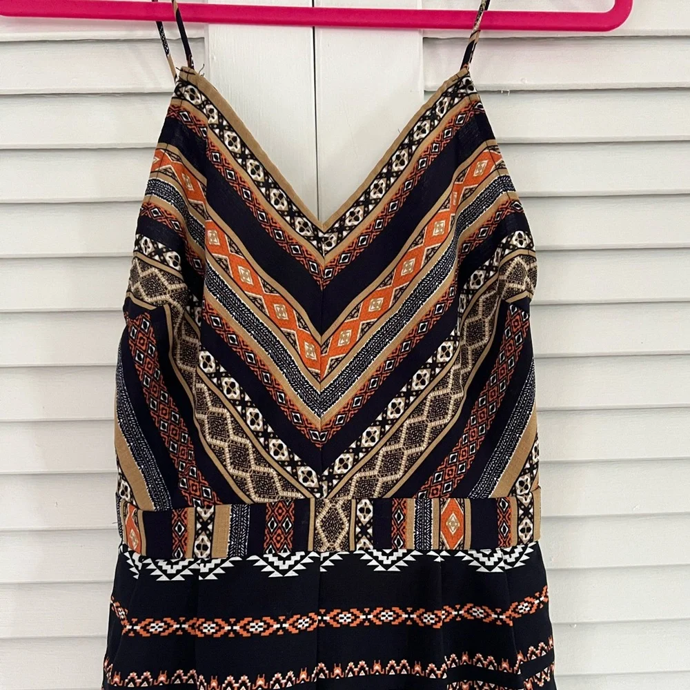 Geo Print Romper - Picture 1 of 6